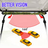 G-PLUS 5 Panel Universal Mirror Compatible with Yamaha/Golf Carts/EZGO/Club Cars (2PC)