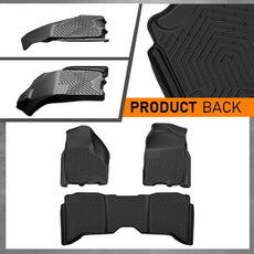 G-PLUS Floor Mats for Dodge Ram Truck Crew Cab 2009-2018 TPE Black Product Features