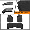 G-PLUS Floor Mats Compatible with Dodge Ram 2009-2018 Crew Cab Truck/Not Fit Quad Cab,TPE Custom Fit All Weather Full Cover Protection 1st & 2nd Row Floor Liners Truck Mats Accessories Black