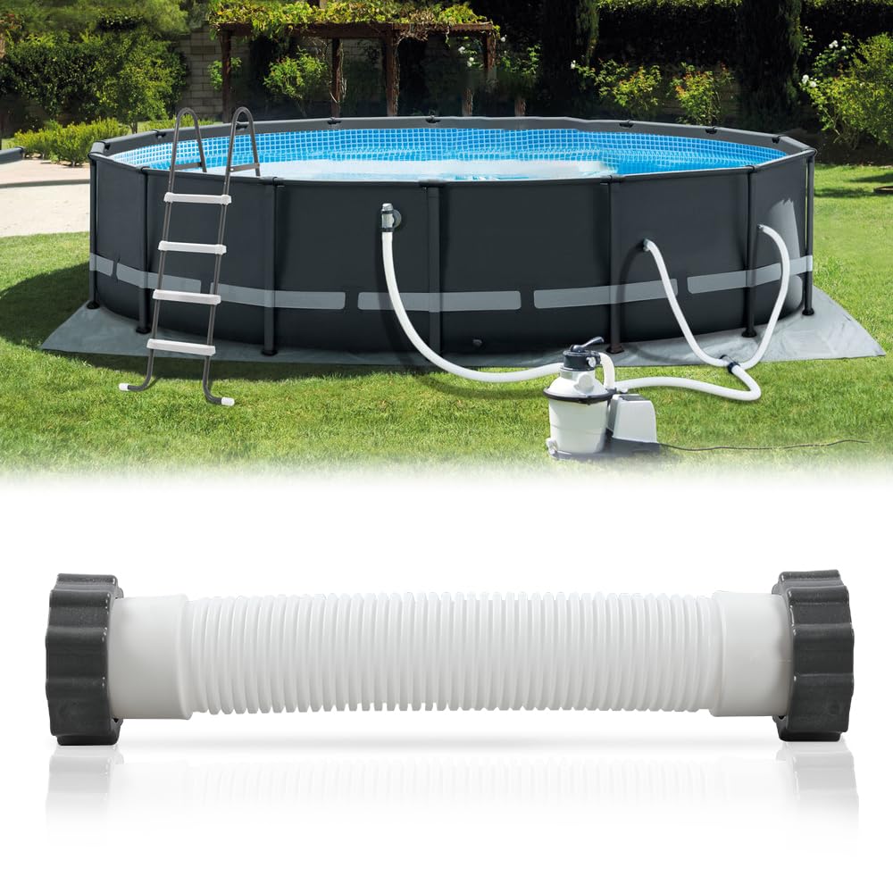G-PLUS 11388 Pool Sand Filter Pump Hose Compatible with Intex Pool Sand Filter Pumps & Saltwater Systems 14 Inch Using 1.5 Connections 26371CA 26371EH 28647EG SF60110-2