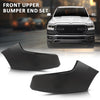 G-PLUS Front Upper Primed Bumper End Filler Compatible with Dodge Ram 1500 2019 2020 2021 2022, 68403910AE, 68403911AE, CH1017103, CH1016103, Black