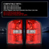 G-PLUS Tail Lights w/o Bulbs Compatible with GMC Sierra 1500 2014-2018,Tail lamp Fit GMC Sierra 2500 HD 3500 HD 2015-2019,Rear Lights Red Lens Luces traseras,Pilotos traserosAssembly