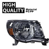 G-PLUS Headlights Assembly, Compatible with 2005 2006 2007 2008 2009 2010 2011 Toyota Tacoma Bumper Headlamps, Smoky Lens Chrome Housing Amber Reflector,faros delanteros