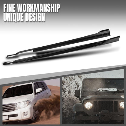 G-PLUS Side Skirts Pair Compatible with BMW G06 X6 2020 2021 2022 2023 2024 2025 M Sport Bumper Only, Also Fit F96 X6M Gloss Black