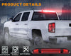 G-PLUS Third Brake Light for Nissan Frontier 2001-2004 Chrome Housing Red Lens Close-up View
