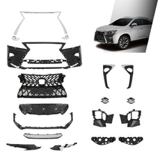 G-PLUS Front Bumper Kit Compatible with Lexus RX350 RX450h 2013-2020 18PCS Side View