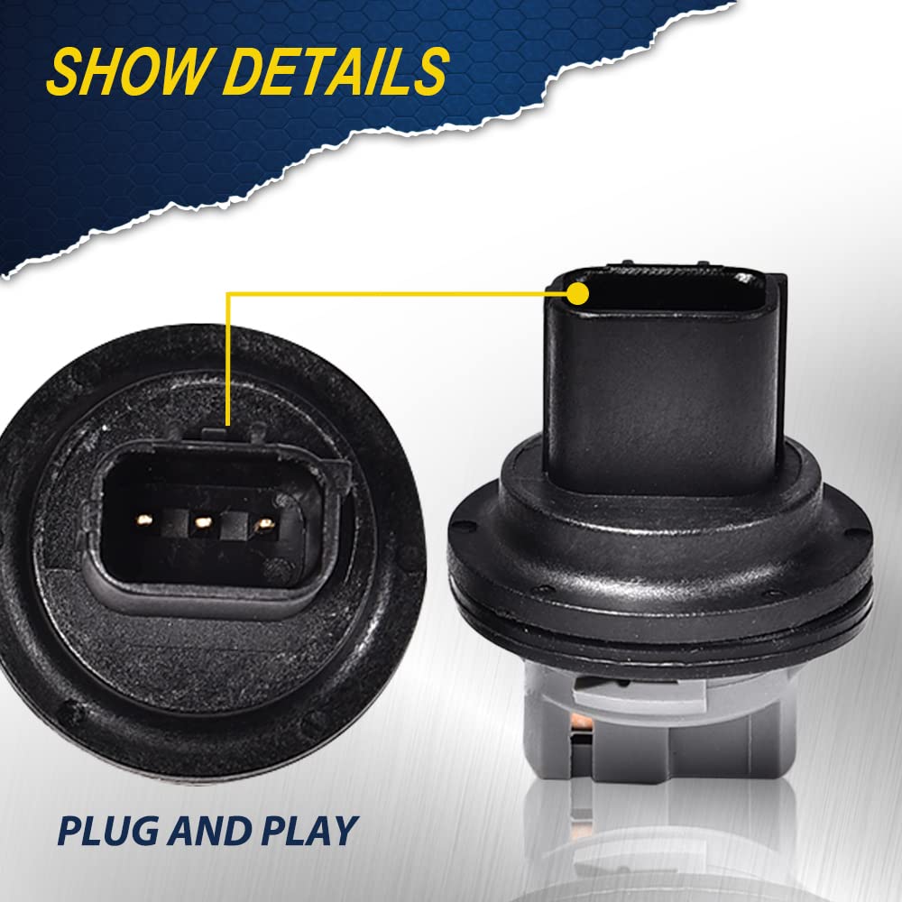G-PLUS Front Part Turn Signal Lamp Lights Socket Compatible With 2013-2016 Dodge Dart, Set of 2Pcs