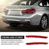 G-PLUS Pair Rear Bumper Reflector, Compatible with BMW 4-Series 428i 430i 435i 440i 2014-2020 with M Package, LH Driver & RH Passenger 2PCS, BM1184107, BM1185107