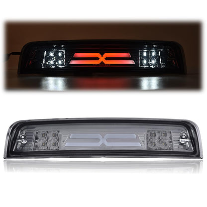 G-PLUS 3D LED Bar Truck Third 3rd Tail X Brake Light Compatible With 2009-2010 Dodge Ram 1500 2011-2017 Ram 1500 2500 3500 55372082AE 55372082AF High Mount Stop light