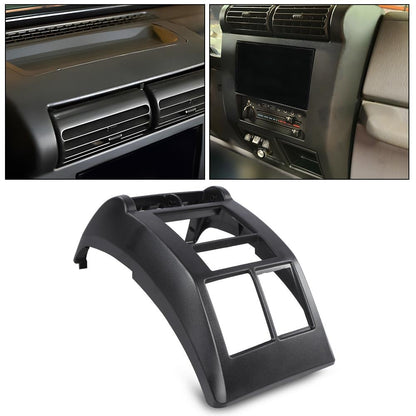 G-PLUS Double Din Radio Dash cover Kit, Compatible with Jeep Wrangler TJ 1997 1998 1999 2000 2001 2002 95-6549 Dash Stereo Mounting Bezel Panel