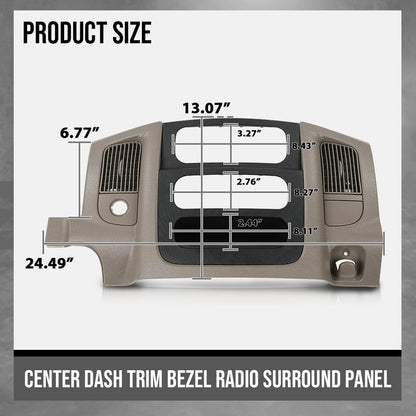 G-PLUS Center Dash Radio Bezel Storage Cubby Vents Compatible with 2005-2006 Nissan Altima Dashboard Cover
