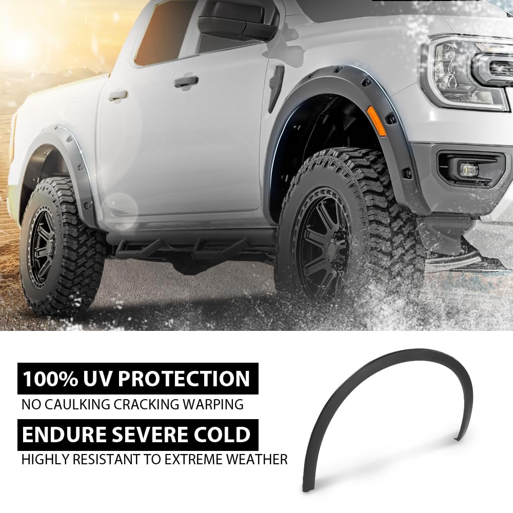 G-PLUS Front Right Fender Flare Wheel Arch Molding Trim, Compatible with Porsche Cayenne 2011-2018, Passenger Side, 958559828209B9, 958-559-728-20-9B9