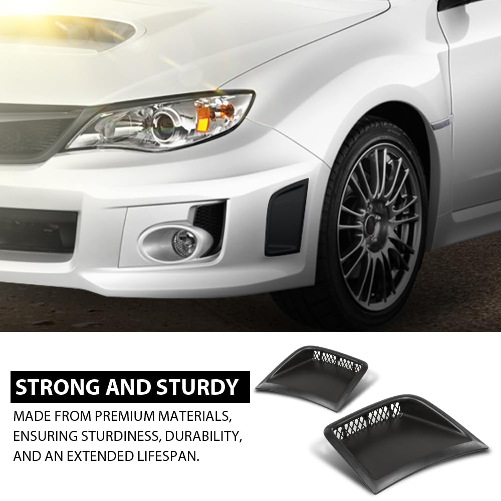 G-PLUS Pair Bumper Corner Cover, Compatible with Subaru Impreza WRX/WRX STI 2008-2014, Left Driver & Right Passenger Side 2PCS, 57739FG010, 57739FG020