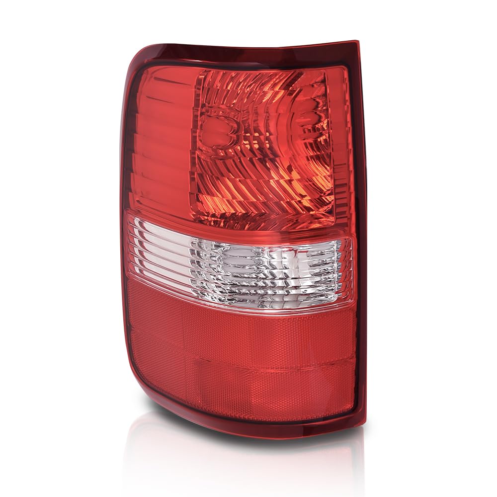 G-PLUS Tail Light Lamp w/o Blubs Compatible with Ford F150 King Ranch, Lariat, XL 2004 2005 2006 5L3Z13405CA, 6L3Z13405BA, FO2800182 Red Lens Left Driver Luces Traseras Faros TraserosAssembly