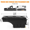 G-PLUS Truck Bed Storage Box Tool Box Right Passenger Side Compatible with 2005-2020 Toyota Tacoma,Black Rear Tool Box