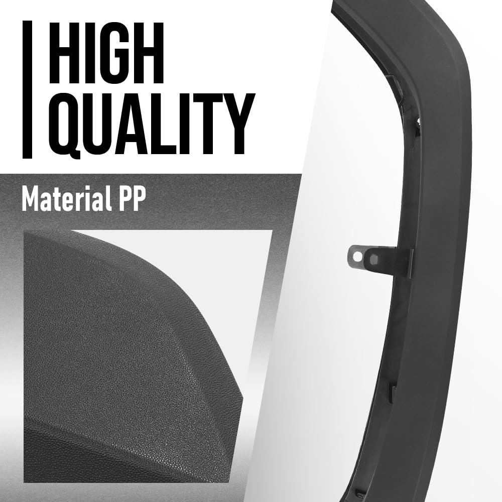 G-PLUS Front Wheel Flare Arch Trim Molding Assy LH & RH Compatible with Toyota RAV4 2019 2020 2021 7560242160, 7560142160 Black