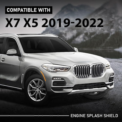 G-PLUS Engine Splash Shield Front Compatible with BMW X5 2019-2024, Fit X6 2020-2024, Fit X7 2019-2024 51487468803, BM1228191