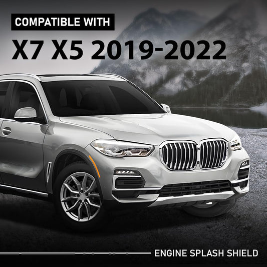 G-PLUS Engine Splash Shield Front Compatible with BMW X5 2019-2024, Fit X6 2020-2024, Fit X7 2019-2024 51487468803, BM1228191