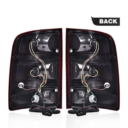 G-PLUS Tail Lights Lamps w/Bulbs & Wiring Harness Fit GMC Sierra 2007-2013 1500 2500 3500HD Red Lens Taillamps Brakelights Luces Traseras Faros TraserosAssembly Left+Right