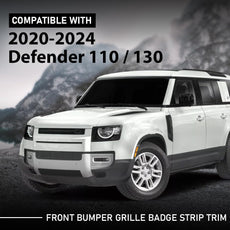 G-PLUS Grille Badge Strip Trim for Land Rover Defender 90 110 130 2020-2024 Front View