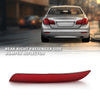 G-PLUS Rear Right Bumper Reflector Compabile with F10 5-Series M Package 2011-2016 63147842956 Red Passenger Side