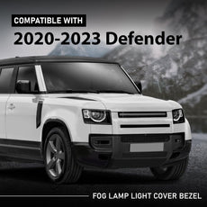G-PLUS 2PCS Fog Light Covers for Land Rover Defender 90 110 130 2020-2023 Front View