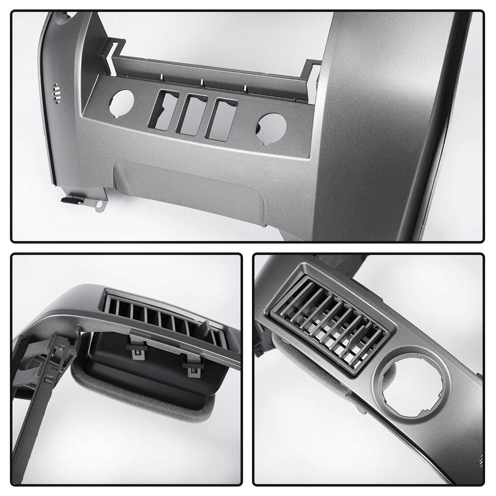 G-PLUS Center Dash Radio AC Bezel w/Speaker Bezel Compatible with 2004-2006 Nissan Titan/ 2005-2006 Nissan Armada/ 2004 Nissan Pathfinder Armada
