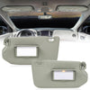 G-PLUS Gray Left & Right Sun Visor 1 Pair with Lights & Mirror Compatible with 2013-2018 Nissan Pathfinder (Platinum, SL, SV)/ 2014-2017 Infiniti QX60 96400-9PB0A,96401-9PB0A