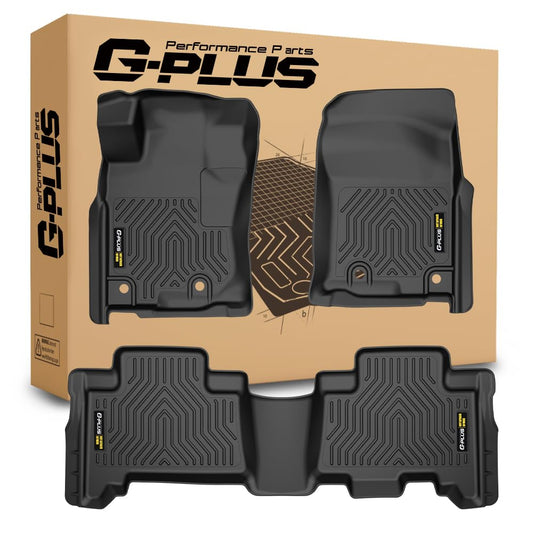 G-PLUS Floor Mats for Toyota 4Runner 2013-2024/Fit for Lexus GX460 2014-2023, TPE Custom Fit All Weather Floor Liners,Front & 2nd Row 4 Runner & GX460 Car Mats