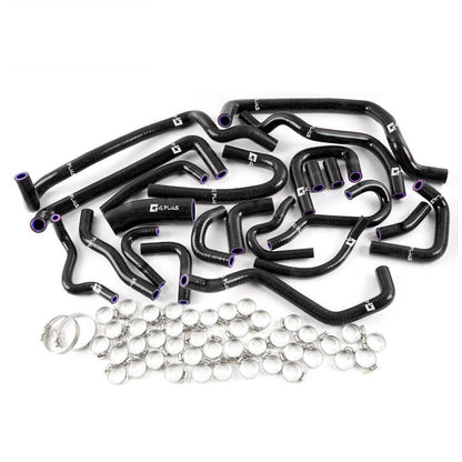 Replacement For NISSAN SILVIA/180SX/200SX S13 CA18DET 1989 1990 1991 1992 1993 1994 Black Silicone Radiator Heater Hose Pipe Kits Clamps