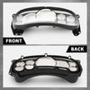 G-PLUS Gauge Cluster Lens Cover Chrome Rings Compatible with Chevy Silverado Avalanche Tahoe GMC Sierra Yukon Suburban 2003-2006