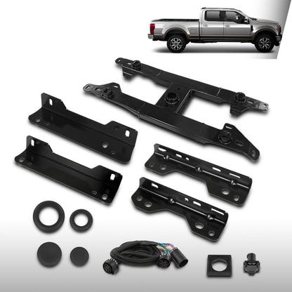 G-PLUS Gooseneck Hitch Prep Package Compatible with Ford F250 F350 F450 F550 Super Duty Truck 2017-2022 Fit 6.75' or 8' Bed Lengths LC3Z-5F057-A Black