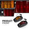 G-PLUS Side Marker Light LED with Reflectors Kit Compatible with Humvee M998 Hummer Universal 4pcs