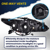 G-PLUS Headlights, Fit 2016-2018 Nissan Altima 4-Door Sedan,(Compatible w/o LED Halogen Headlight),Automotive Halogen Type Headlamps Chrome Housing,Driver Side(Left),faros delanteros