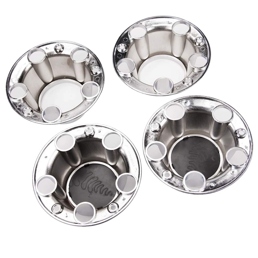 G-PLUS Chrome Wheel Hub Center Caps Compatible with Ford F150 Truck/Bronco 1980-1996, Compatible with Ford Van 1992-1996, 4x4 Front 4WD Wheel Drive (Includes 12 mounting Screws)