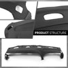 G-PLUS TPE Molded Dash Cover Pad Compatible with Dodge Ram 1500 (submodel: Laramie, Sport, ST, WS) 1998-2001/ Dodge Ram 2500/3500 Base 1998-2002 99815013 (Black) Dashboard Cover