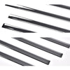 G-PLUS Body Side Molding Trim 1/18" Compatible with 2014-2018 Chevy Silverado/GMC Sierra Crew Cab,4pcs (Silver)