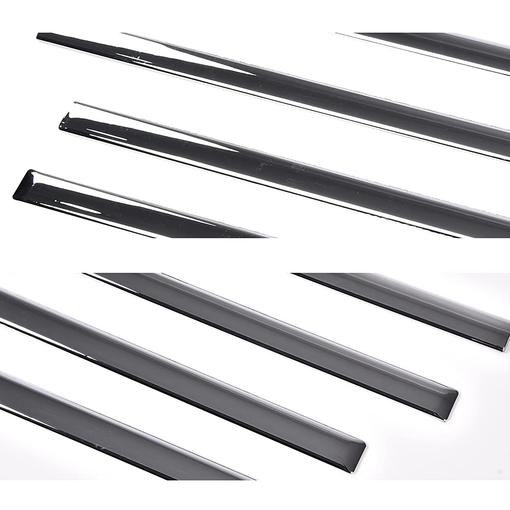 G-PLUS Body Side Molding Trim 1/18" Compatible with 2014-2018 Chevy Silverado/GMC Sierra Crew Cab,4pcs (Silver)