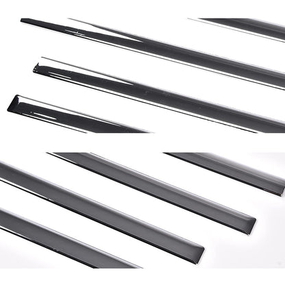 G-PLUS Body Side Molding Trim 1/18" Compatible with 2014-2018 Chevy Silverado/GMC Sierra Crew Cab,4pcs (Silver)