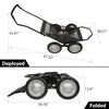 G-PLUS 500 Pounds Capacity Foldable Multi Use Deer Game Recovery Cart Utility Gear Dolly with 4 Oversized Wheels All Terrain Cart Black
