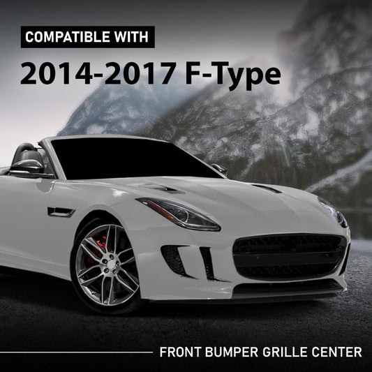 G-PLUS Front Bumper Grille Center Molding Compatible with Jaguar F-Type 2014-2017 Grill Trim T2R2828