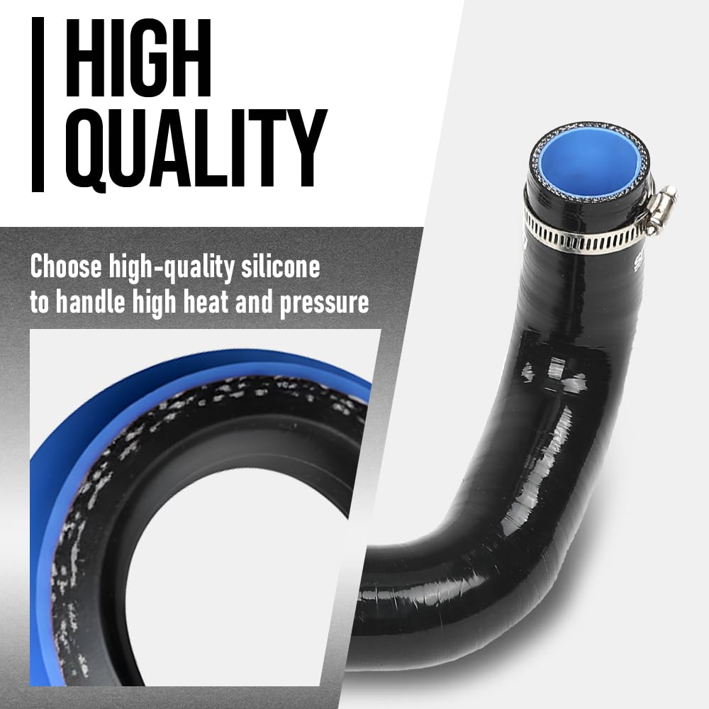 G-PLUS 4-Piece Radiator Hose Kit Compatible with Toyota Land Cruisers 1968-1984 Fit 4x-Series Toyota Land Cruisers with F or 2F Engine Black
