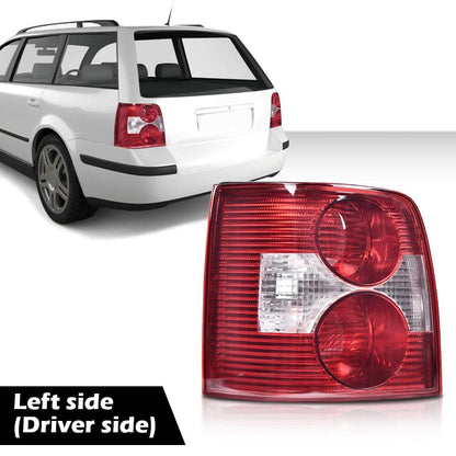 G-PLUS Rear Tail Lamp Light Left Compatible with VW Passat B5 B5.5 Wagon 2001 2002 2003 2004 2005 3B5945096AE, 3B5945095AE Luces TraserasAssembly