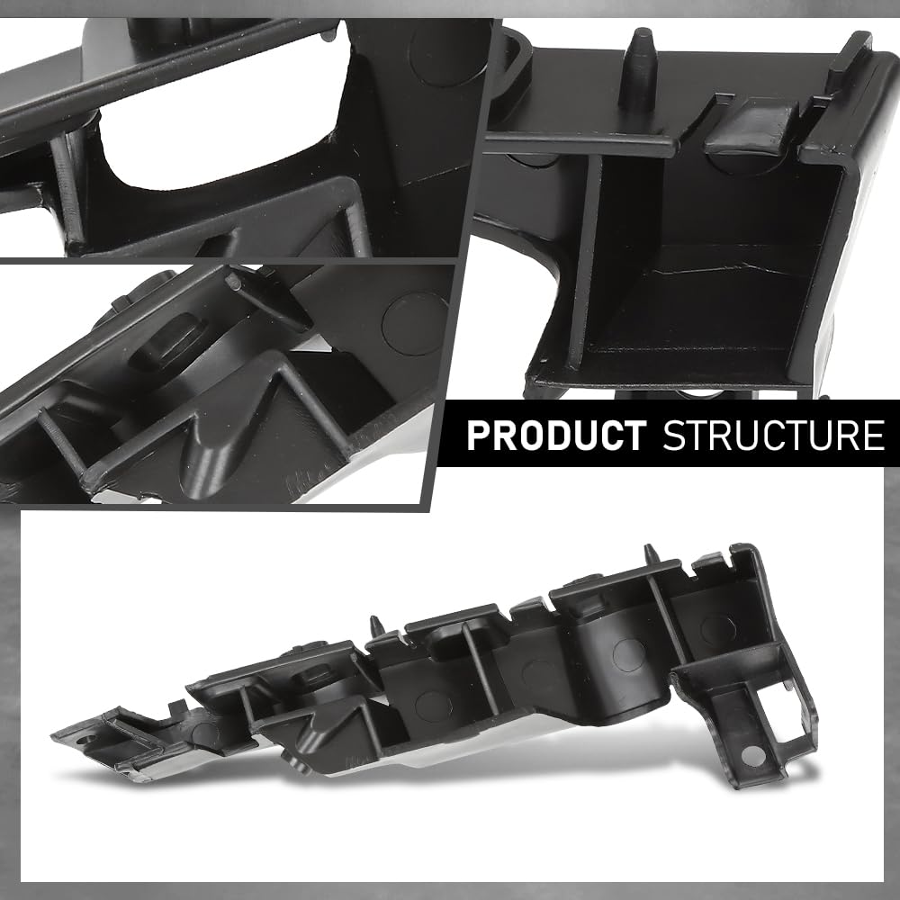 G-PLUS Pair Front Bumper Brackets, Compatible with Audi S6/ A6/ A6 Quattro 2012-2018, Left Driver & Right Passenger Side 2PCS, 4G0807283, 4G0807284