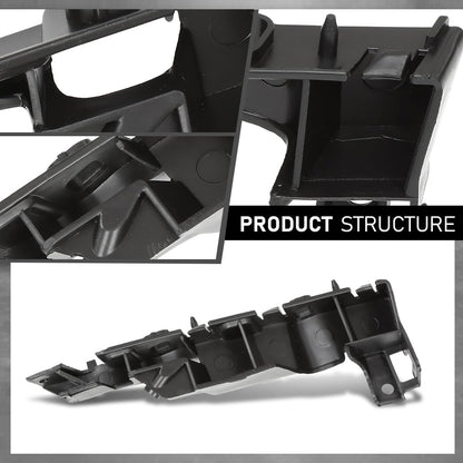G-PLUS Pair Front Bumper Brackets, Compatible with Audi S6/ A6/ A6 Quattro 2012-2018, Left Driver & Right Passenger Side 2PCS, 4G0807283, 4G0807284