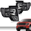 G-PLUS Rear Tail Lights & Headlights Compatible with Ford F150 2009-2014 2/4 Door Brake Tail Lamps & Headlamps
