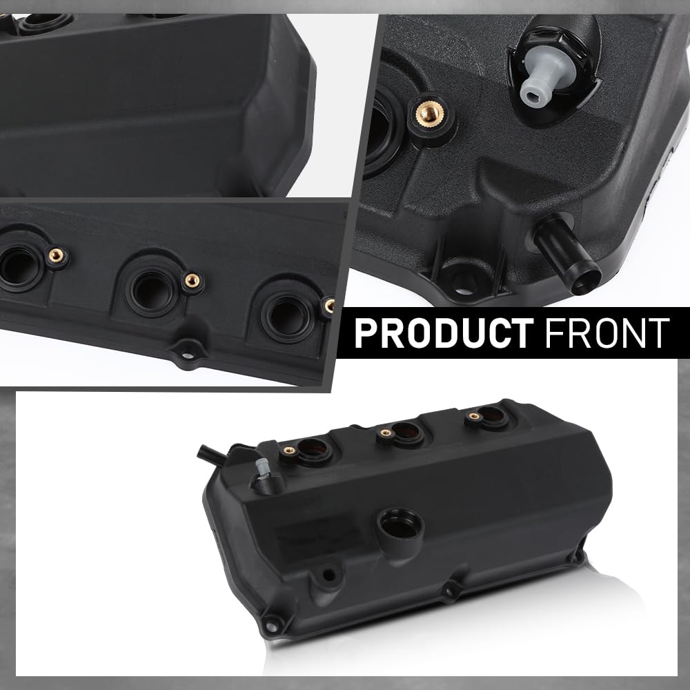 G-PLUS Engine Valve Cover w/Gasket Compatible with Mitsubishi Outlander 3.0L 2007-2009 1035A840 Black