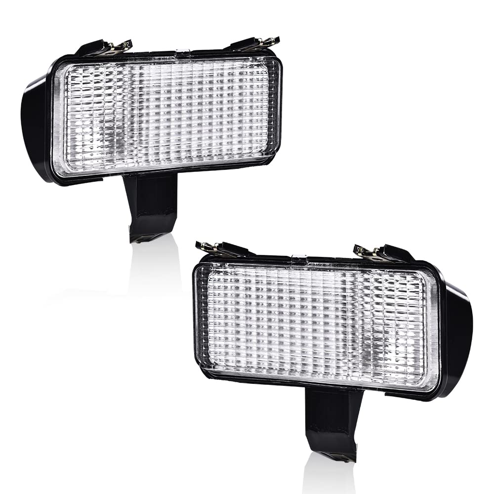 G-PLUS Front Turn Signal Light Assembly Compatible with 1981-1982 Chevy Suburban Fit Chevy Blazer PU Fit GMC Jimmy Suburban PU Driver Left Passenger Right Side Clear Lens Turning Signal Lights