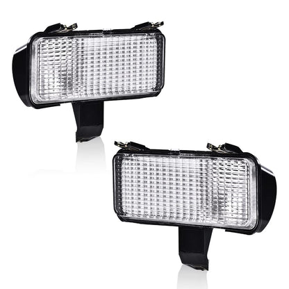 G-PLUS Front Turn Signal Light Assembly Compatible with 1981-1982 Chevy Suburban Fit Chevy Blazer PU Fit GMC Jimmy Suburban PU Driver Left Passenger Right Side Clear Lens Turning Signal Lights