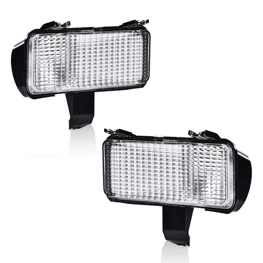 G-PLUS Front Turn Signal Light Assembly Compatible with 1981-1982 Chevy Suburban Fit Chevy Blazer PU Fit GMC Jimmy Suburban PU Driver Left Passenger Right Side Clear Lens Turning Signal Lights